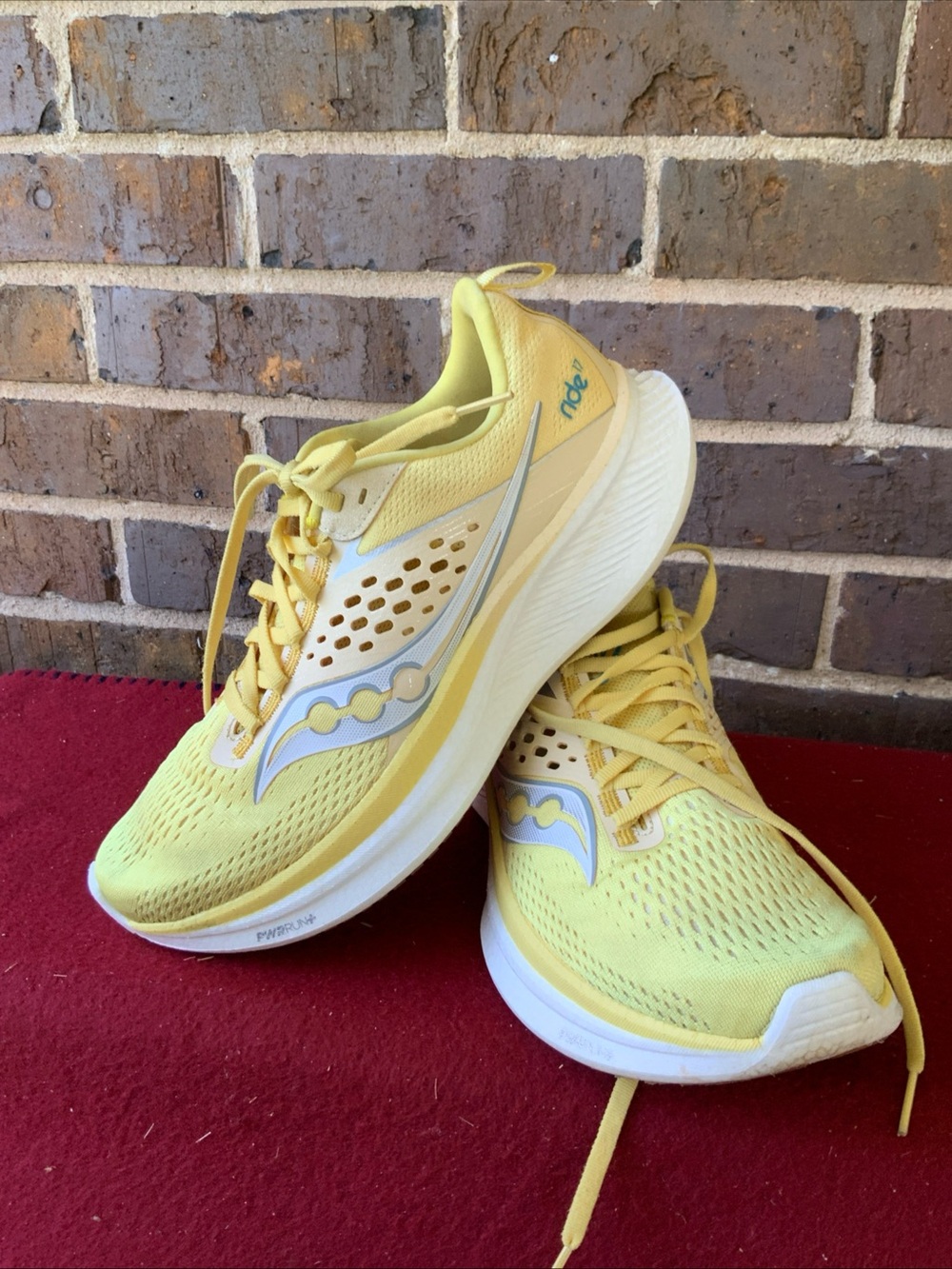 Saucony Women’s Yellow Running Shoes with White Accents